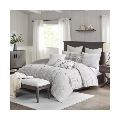 MADISON PARK SIGNATURE King Comforter Set, Removable 100% Cotton Duvet Cover ...-image