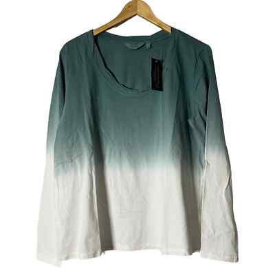 CANDACE CAMERON BURE The Ocean Dipped Long Sleeve Tee Trellis L-image