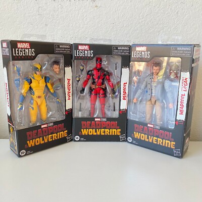 Marvel Legends DEADPOOL WOLVERINE AND HEADPOOL 3 Pack Bundle. In Hand US-image