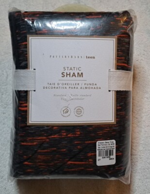 Pottery Barn Teen Static Printed Sham Standard Orange Multi-image