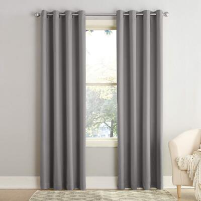 Sun Zero Barrow Energy Efficient Grommet Curtain Single Panel-image