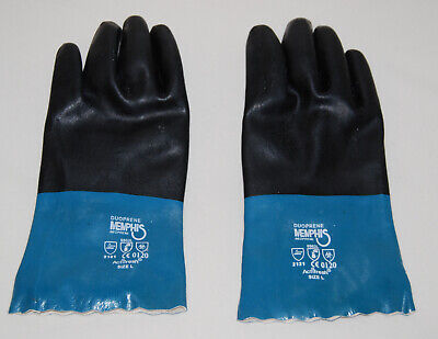 NWOT MCR 6962 Memphis Interlock Lined Duoprene Double Dipped Neoprene Gloves  L-image