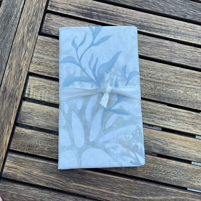 Pottery Barn Coral Print Neutral Organic Cotton (1) Standard Sham NO Border NWOT-image