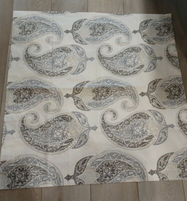 Pottery Barn Dori Grey  Brown Modern Paisley Euro Sham 100% Cotton NWOT-image