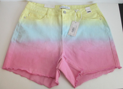 Judy Blue Light Dip Dye High Waist Stretch Cut Off Shorts Size 1XL-image
