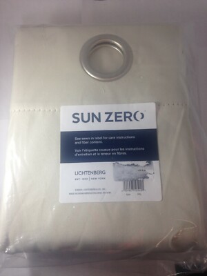 Sun Zero Saxon Grommet Top Curtain Window Panel 54