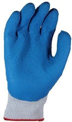 SHOWA ATLAS 300 LATEX RUBBER PALM DIPPED WORK GLOVES BLUE GENERAL PURPOSE-image