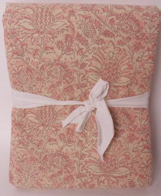 Pottery Barn Larsa Kalamkari King duvet cover, blush pink-image
