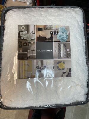 Madison Park Queen 3 Piece Cotton Chenille Bedspread Set In White MP13-5320-image