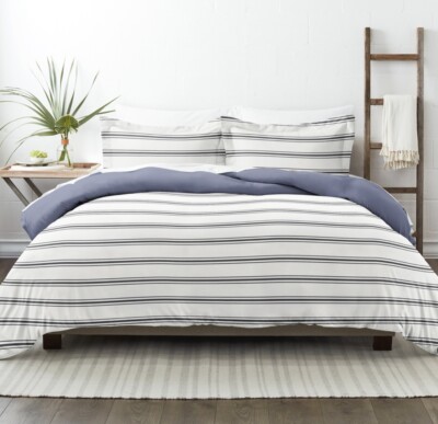 IEnjoy Home Collection Premium Ultra Soft Desert Stripe 3-Piece Reversible Duvet-image
