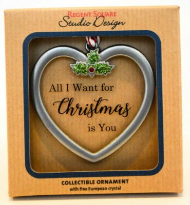 Regent Square Design Studio  All I Want For Christmas  Heart  2019 Gift Ornament-image