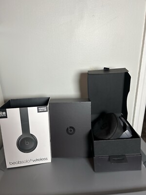 Beats By Dr. Dre Solo 3 Wireless On-Ear Headphones Asphalt Grey With Box & Bag-image