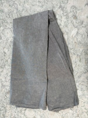 Pottery Barn 100% Belgian Flax Linen Duvet Cover CA King Size Gray-image