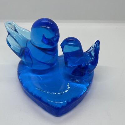 Bluebird Of Happiness Leo Ward Signed 1998 Mother & Baby On Heart Terra Studios-image