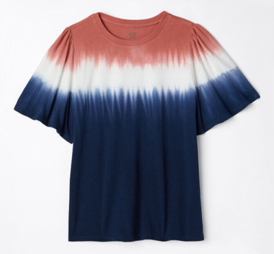 Matilda Jane Good Hart GH Artist at Play Short-Sleeve Dip Dyed Tee L Large NWT-image