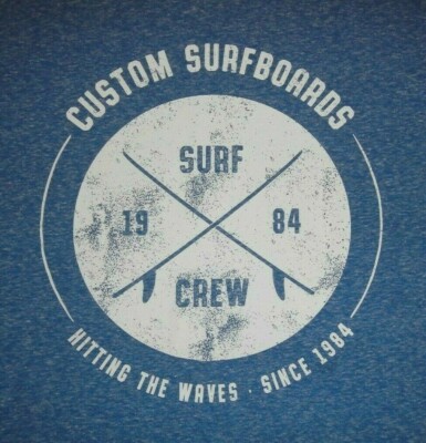 CUSTOM SURFBOARDS - HITTIN' THE WAVES - Men's size XL - Graphic T-Shirt-image