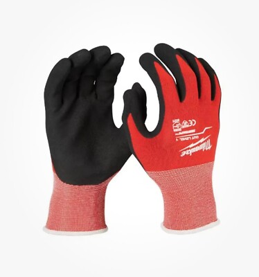 Milwaukee 48-22-8903B X-Large Red Nitrile Level 1 Cut Resistant Dipped Work-image