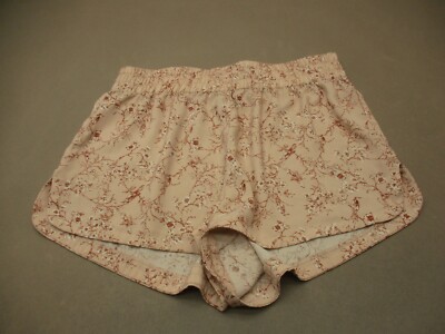 DIP Size L Womens Multicolor Floral Stretch Waist Lightweight Pajama Shorts 139-image