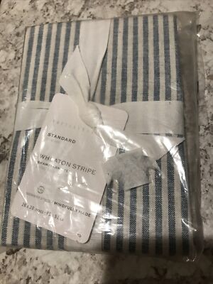 NWT ! Pottery Barn Wheaton Stripe Sham Standard 26