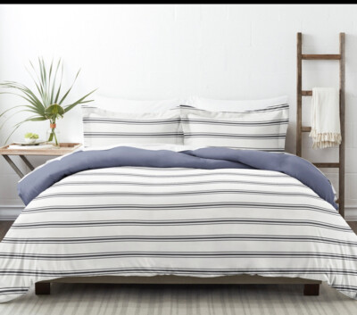 ienjoy Home 3 Piece Rugged Stripes Patterned Home Collection Premium Ultra Soft -image