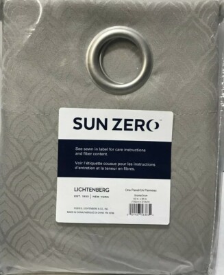 ⚜ Sun Zero Kenji Woven Window Single Curtain 1 Panel, 84