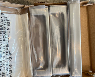 Pottery Barn SET of 3 Frances Drawer Pulls Handles Satin Nickle 4