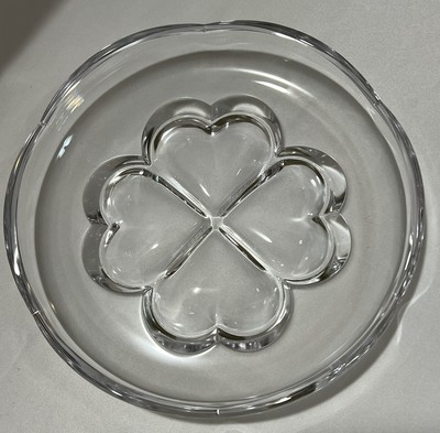 Retro STUDIO NOVA Japan Sweethearts Clover Crystal Plate VTG Collectable-image