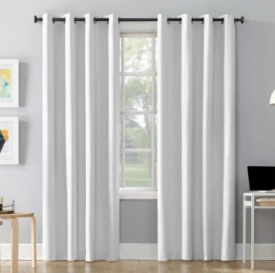 Sun Zero Pratt Tonal Fleece Insulated 100% Blackout Window Panel 2-panels 84