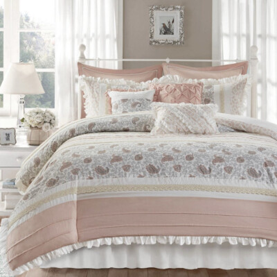 ✅ Madison Park 9 Piece Duvet Cover Set  King/cal King-image