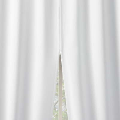 Sun Zero Aria 2-Piece 100% Blackout Back Tab Curtain Panel Pair 52