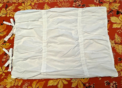 Pottery Barn standard pillow shams 2 pc set white 26x20-image