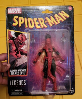 Hasbro Marvel Legends Elektra Daredevil Spider-Man Retro CARD  6