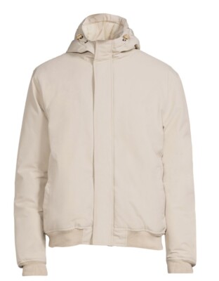 Mens Hooded Jacket Dip Dye Bubble Jacket Large -image