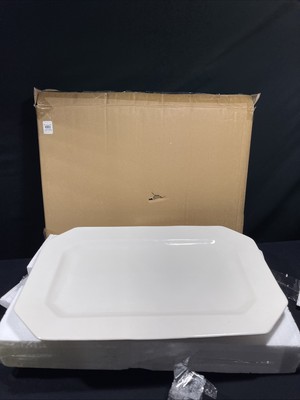 Pottery Barn Healdsburg Oversized Rectangular Platter   13”x19” Geometric-image