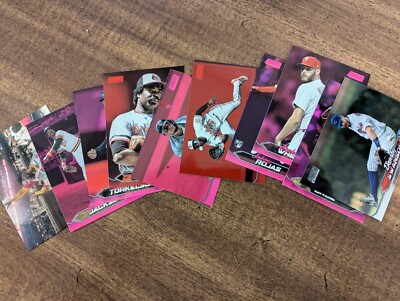 2024 Topps Stadium Club Baseball Parallel Inserts - -Red, Pink Chrome -You Pick!-image