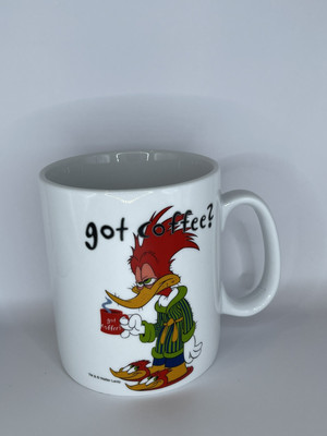 Vtg Woody Woodpecker Universal Studios JUMBO Mug 1998 Got Coffee?-image
