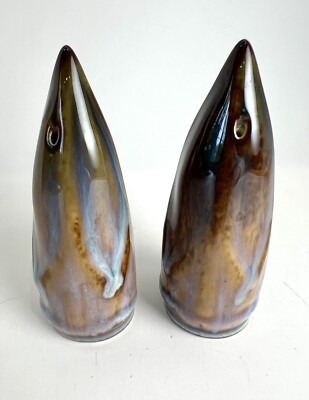 Bill Campbell Studio Art Salt & Pepper Shakers Flambeaux Drip Lotus-image