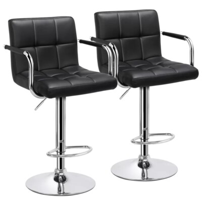 Furniture/Kitchen & Dining Furniture/ Bar Stool & Counter Stool (set of 2) Black-image