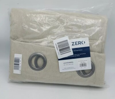 Sun Zero Panel Curtain Stone Grommet 50in x 63in-image