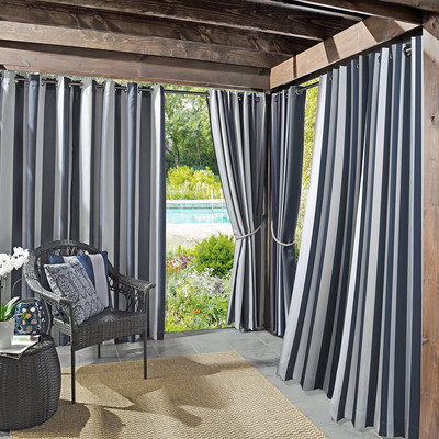 Valencia 2-Pack Cabana Stripe Indoor/Outdoor UV Protectant Energy Efficient Grom-image
