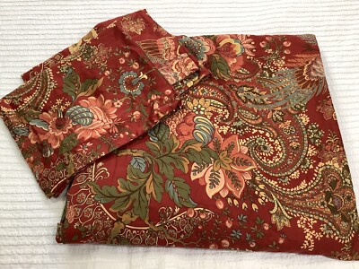 Pottery Barn Caroline Paisley Full/Queen Duvet Cover & 2 Pillow Shams-image