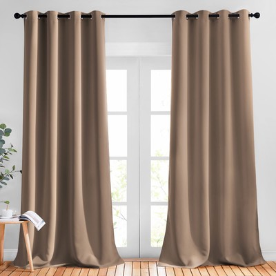 NICETOWN Bedroom Blackout Curtains and Drapes - Window Treatment Thermal-image