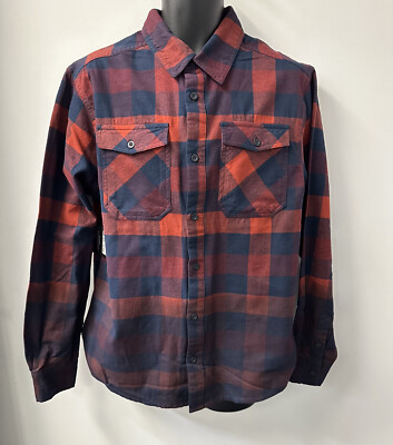 Can-Am Men's Dip-Dyed Flannel Shirt Burgundy 454651-image