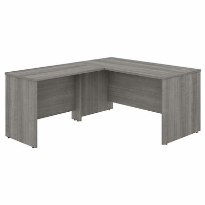 Studio C 60W L Shaped Desk with 42W Return in Platinum Gray - Engineered Wood-image
