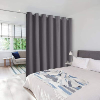Nicetown Room Divider Curtain Screen Partitions Thermal Insulated Blackout Door-image