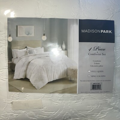 Madison Park Prelude Microsculpt 4-Pc. Comforter Set, King/California King-image
