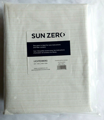 Sun Zero White Filmore Rod-Pocket Panel Pair 80x95 in.-image