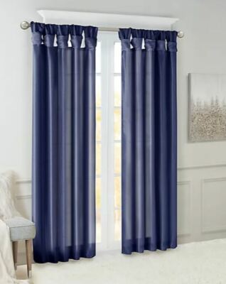 Madison Park Emilia Twist Tab Window Curtain Panel 50