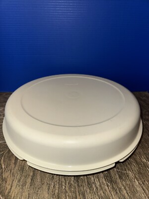 Vintage Tupperware Divided Veggie/ Fruit Dip Serving Tray With Lid  #1665-3-image