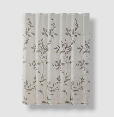 Madison Park Essentials Gray Rosalie Botanical Printed Shower Curtain, 72